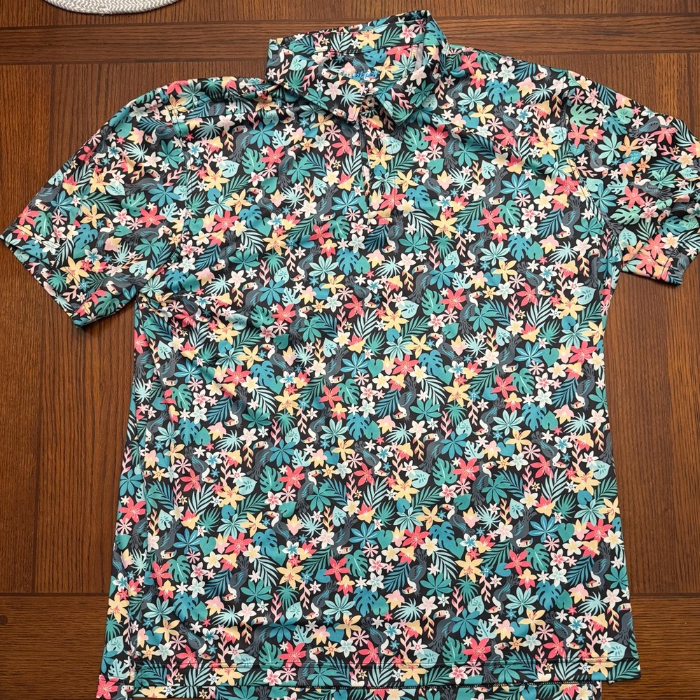 Tropic Like It’s Hot – Chubbies 2XL Matching Polo & Shorts Set
